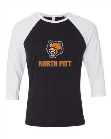 North Pitt Panthers Mascot #2 Women's Baseball T-Shirt