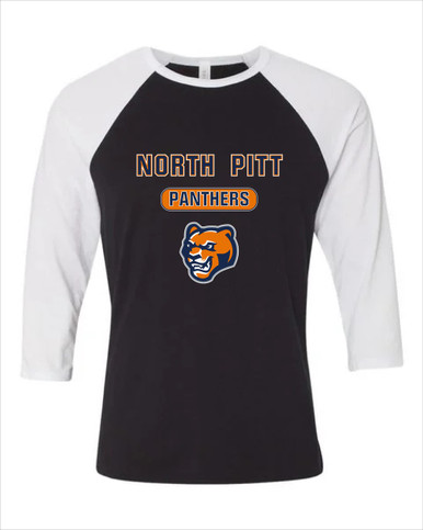 North Pitt Panthers Mascot #3 Men's Baseball T-Shirt