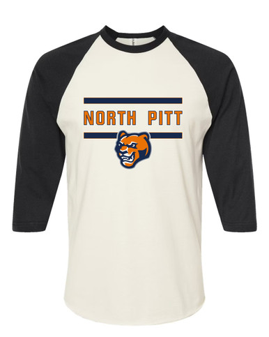 North Pitt Panthers Mascot #4 Women's Baseball T-Shirt