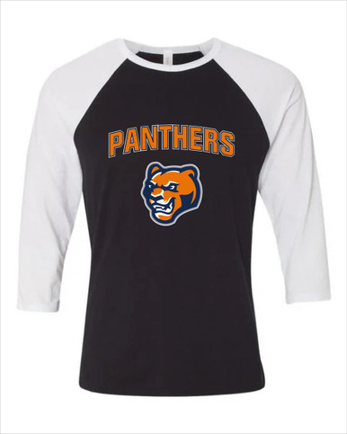 North Pitt Panthers Mascot #6 Women's Baseball T-Shirt