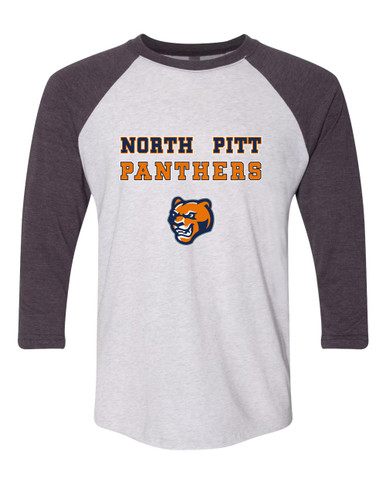 North Pitt Panthers Spirit Women's Baseball T-Shirt