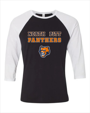 North Pitt Panthers Spirit Men's Baseball T-Shirt