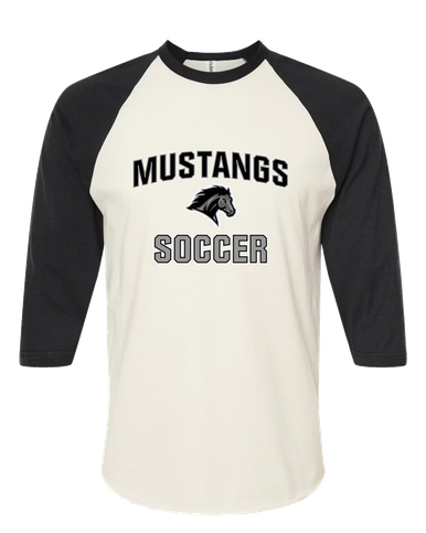 Houston Mustangs Soccer #1 Women's Baseball T-Shirt