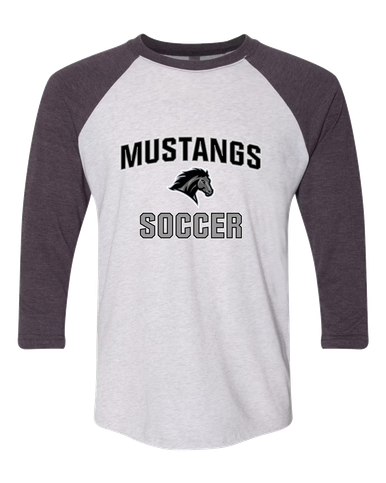 Houston Mustangs Soccer #1 Men's Baseball T-Shirt