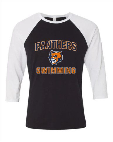 North Pitt Panthers Swimming Women's Baseball T-Shirt