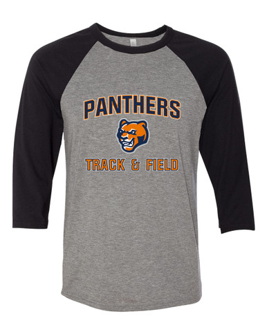 North Pitt Panthers Track & Field Women's Baseball T-Shirt