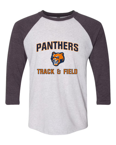 North Pitt Panthers Track & Field Men's Baseball T-Shirt