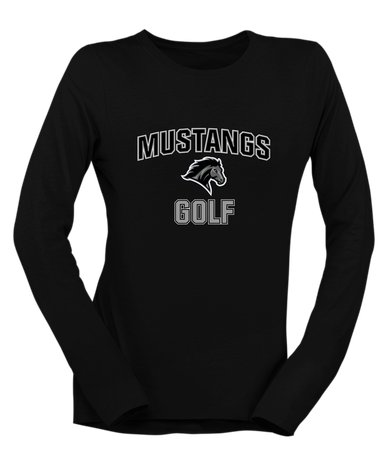 Houston Mustangs Golf Women's LS T-Shirt