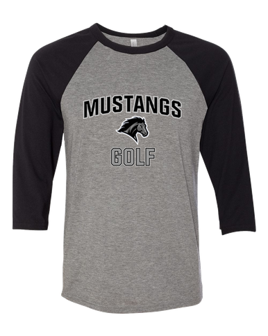 Houston Mustangs Golf Women's Baseball T-Shirt