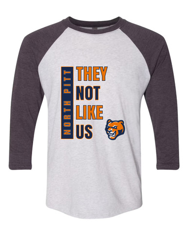 North Pitt Panthers They Not Like Us #1 Men's Baseball T-Shirt