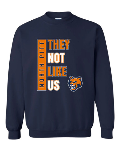North Pitt Panthers They Not Like Us #1 Men's Sweatshirt