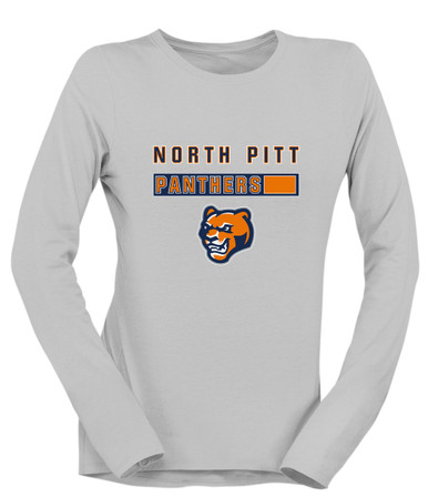 North Pitt Panthers Mascot #7 Women's LS T-Shirt