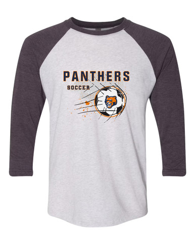 North Pitt Panthers Soccer #2 Women's Baseball T-Shirt