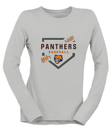 North Pitt Panthers Baseball #2 Women's Premium LS T-Shirt