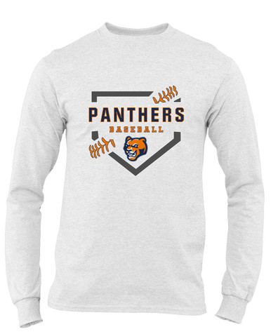 North Pitt Panthers Baseball #2 Men's LS T-Shirt