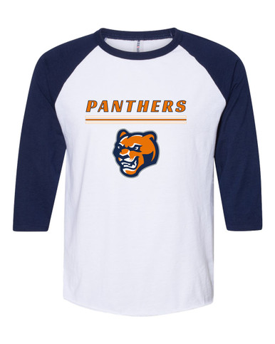 North Pitt Panthers Mascot #8 Women's Baseball T-Shirt