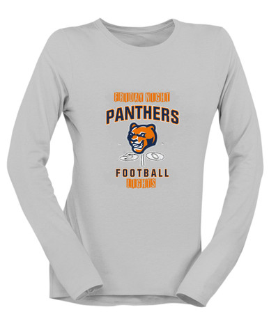 North Pitt Panthers Football #6 Women's LS T-Shirt
