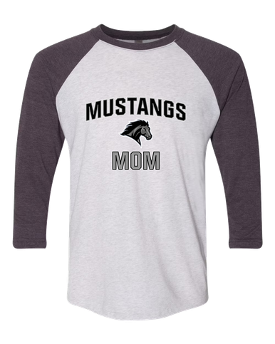Houston Mustangs Mom Women's Baseball T-Shirt