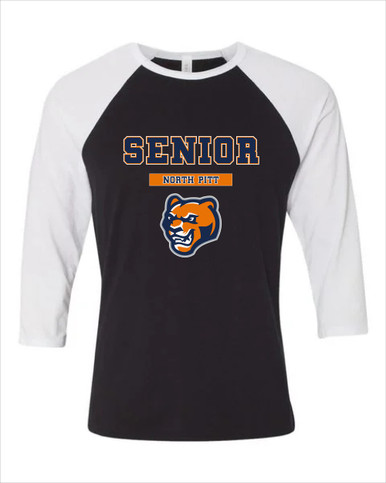 North Pitt Panthers Senior #2 Men's Baseball T-Shirt