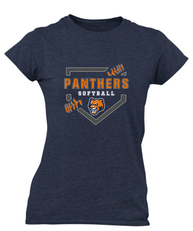 North Pitt Panthers Softball #2 Women's SS T-Shirt