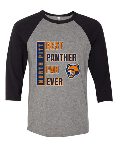 North Pitt Panthers Best Panther Fan Men's Baseball T-Shirt