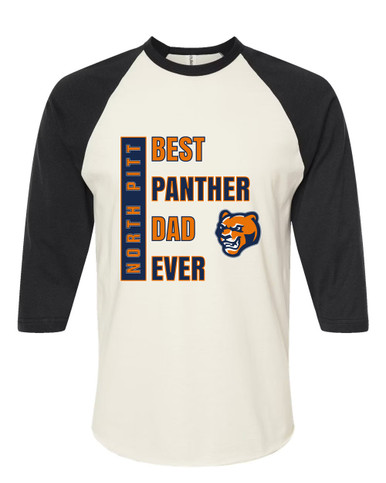 North Pitt Panthers Best Panther Dad Men's Baseball T-Shirt