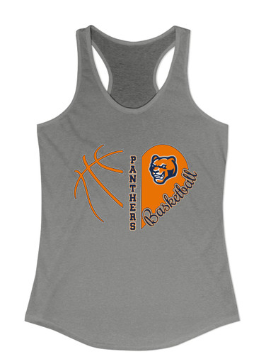 North Pitt Panthers Heart Basketball Women's Tank Top