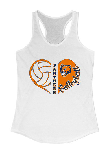 North Pitt Panthers Heart Volleyball Women's Tank Top