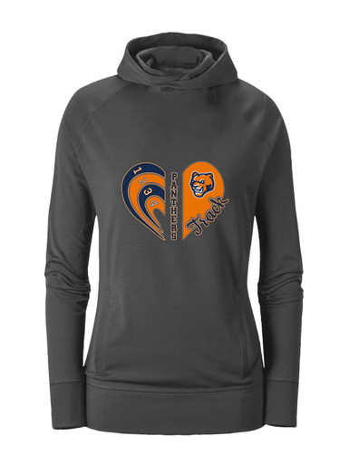 North Pitt Panthers Heart Track Women's Hoodie