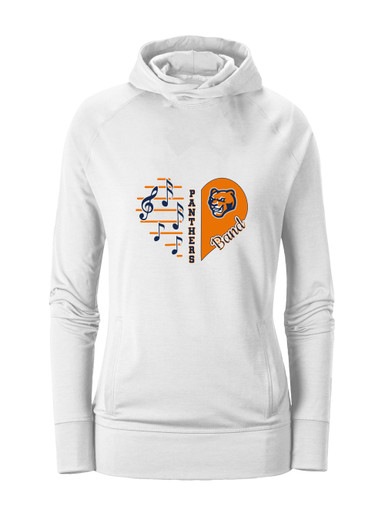 North Pitt Panthers Heart Band Women's Hoodie
