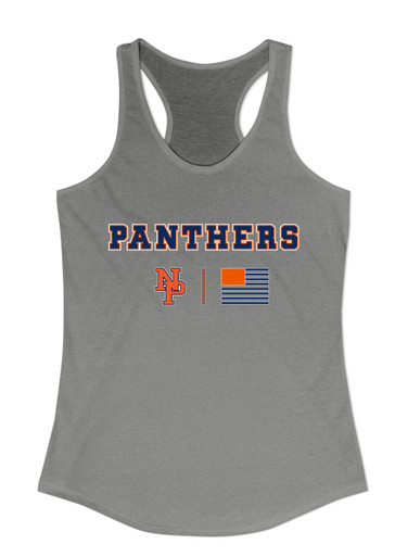North Pitt Panthers NP Script Team Colors Flag Women's Tank Top