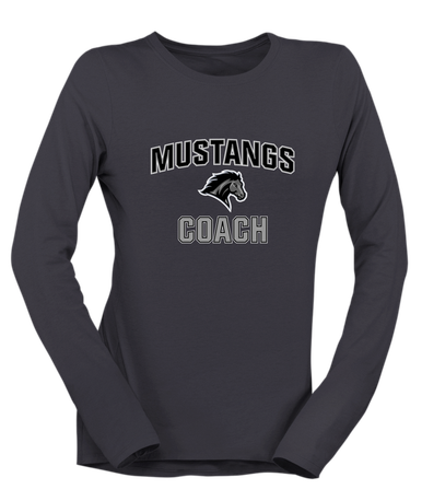 Houston Mustangs Coach Women's Premium LS T-Shirt