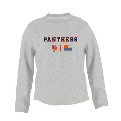 North Pitt Panthers NP Script Team Colors Flag Women's Sweatshirt