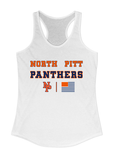 North Pitt Panthers NP Script Spirit Flag Women's Tank Top