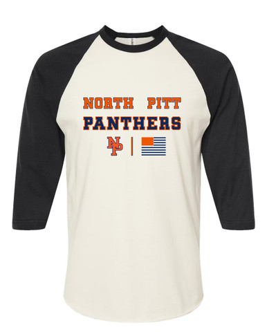 North Pitt Panthers NP Script Spirit Flag Women's Baseball T-Shirt