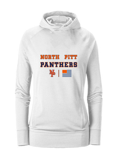 North Pitt Panthers NP Script Spirit Flag Women's Hoodie