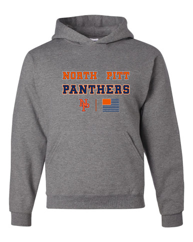North Pitt Panthers NP Script Spirit Flag Men's Premium Hoodie