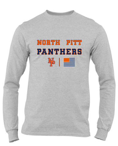 North Pitt Panthers NP Script Spirit Flag Men's Premium LS T-Shirt
