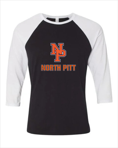 North Pitt Panthers NP Script Mascot #2 Women's Baseball T-Shirt