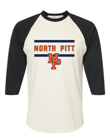 North Pitt Panthers NP Script Mascot #4 Women's Baseball T-Shirt