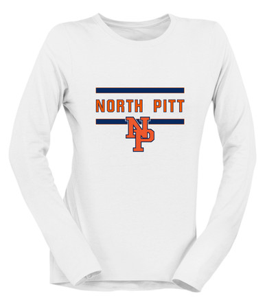 North Pitt Panthers NP Script Mascot #4 Women's Premium LS T-Shirt