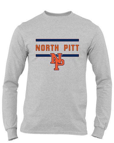 North Pitt Panthers NP Script Mascot #4 Men's LS T-Shirt