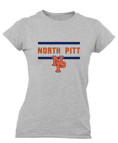 North Pitt Panthers NP Script Mascot #4 Women's Premium SS T-Shirt