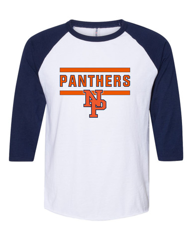 North Pitt Panthers NP Script Mascot #5 Women's Baseball T-Shirt