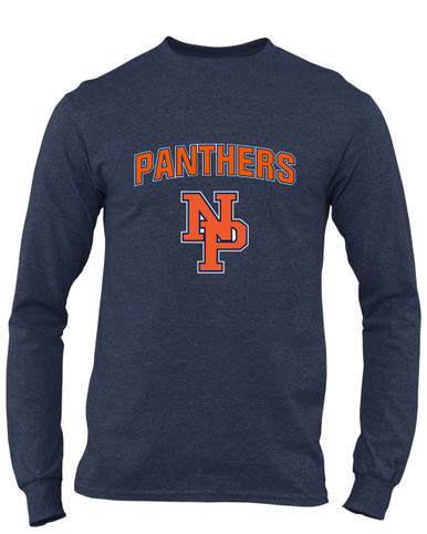 North Pitt Panthers NP Script Mascot #6 Men's Premium LS T-Shirt
