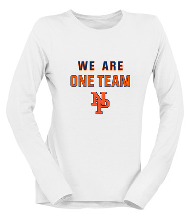 North Pitt Panthers NP Script We Are One Team Women's Premium LS T-Shirt