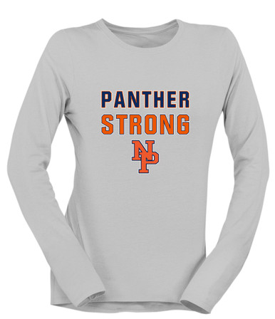 North Pitt Panthers NP Script Strong #2 Women's LS T-Shirt