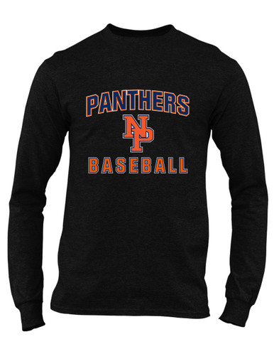 North Pitt Panthers NP Script Baseball #1 Men's LS T-Shirt