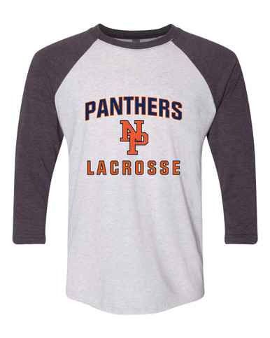 North Pitt Panthers NP Script Lacrosse Men's Baseball T-Shirt
