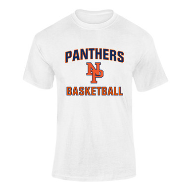 North Pitt Panthers NP Script Basketball #1 Men's Premium SS T-Shirt